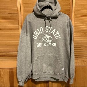 OSU Buckeyes Russel Athletic Dri-Power Ohio State Hoodie Mens XL Gray New!